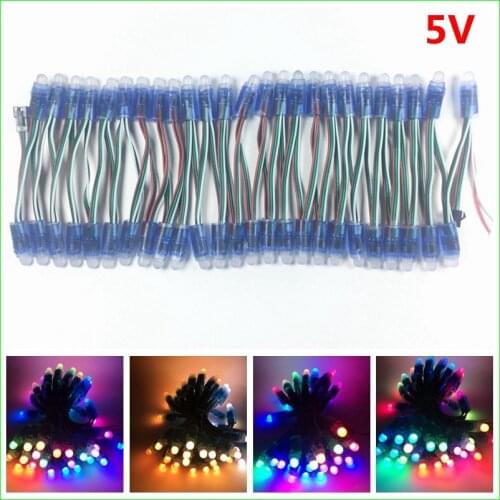 1000pcs DC 5V 12V WS2811 IC RGB LED Module String Light 12mm Full Color IP68 Outdoor Waterproof Advertisement LED Pixel Light