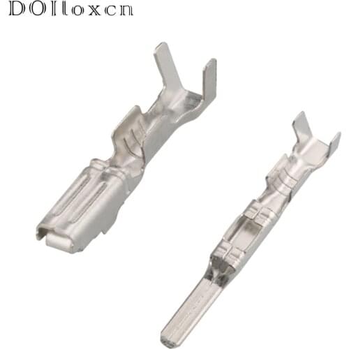20/50/100/200 Pcs 2.3 MM Car Crimp Terminal Non-Insulated Automotive Electrical Connector Male Female Pins DJ621-2.3A DJ613-2.3A