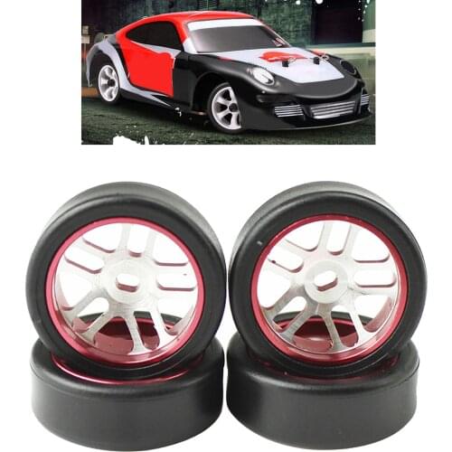 4pcs RC Car Wheel Hub Tires for WLTOYS K969 1:28 Scale RC Crawler Buggy Truck Hobby Car Modification