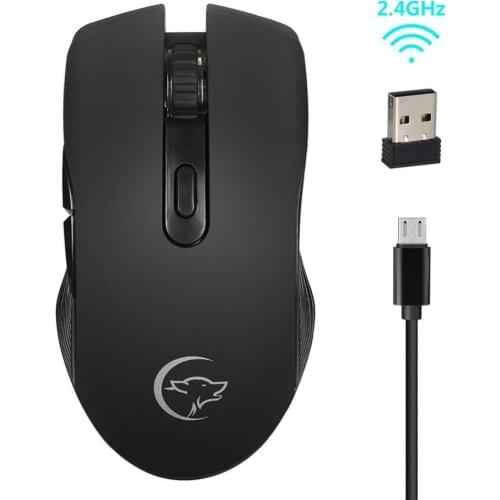 2400dpi 2.4GHz Wireless Optical Mouse Gamer Ergonomic Game Wireless Mice With USB Receiver For PC Gaming Laptops