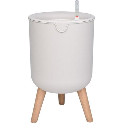 Automatic Self-Watering Flower Pot With Water Level Indicator Floor-standing Storage Basin Modern Design Ideal Gift For Friends