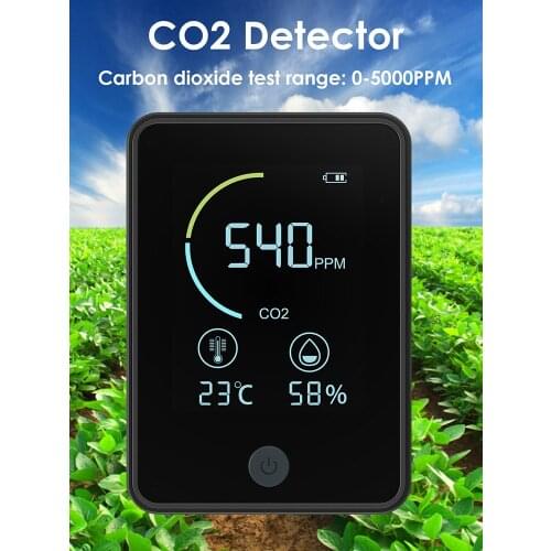 Air Quality Monitor Detector C02 Temperature And Humidity Meter Gas Analyzer Gas Detector USB Analyzer Meter