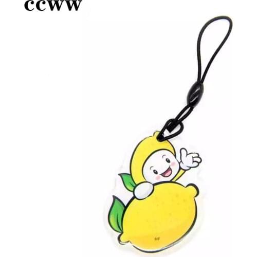 Yellow Mango S50 1K 13.56MHz UID Changeable RFID Key Tag Writable Rewritable RFID IC Trinket Keychain KeyfobsAccess Control Card