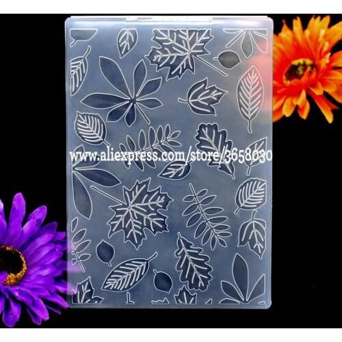 Leaves 1 Plastic Embossing Folder For Scrapbook DIY Album Card Tool Plastic Template 12.5x17.8cm 8070858