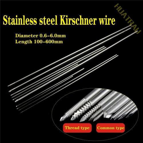 Small animal orthopaedic instruments pointed Kirschner wire pet thread intramedullary needle intraosseous needle bone traction n