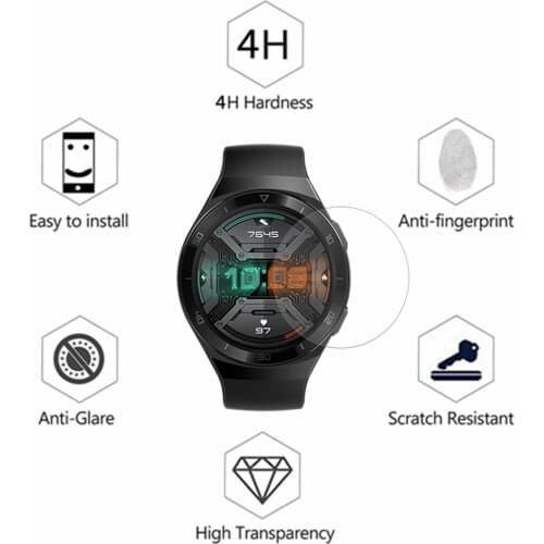 Tempered Glass Film For Huawei Watch GT2e Screen Protector Full Coverage HD Clear Film Cover For Huawei Watch GT 2E Smart Watch