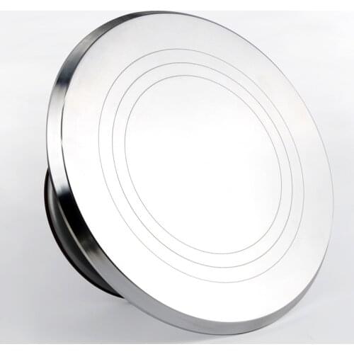 12 inch stainless steel turntable cake decorating table manual turntable cake stand baking tools mold scraper decorating nozzle