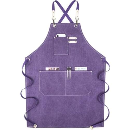 Adjustment Canvas Chef Apron Waterproof Stain-Resistant Pinafore for Women Men Kitchen Chef Baking Cooking for Women Men