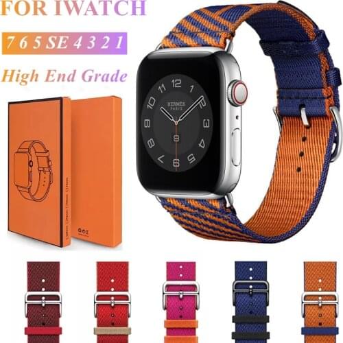 Jumping Single Tour Strap for Apple Watch Band 44mm 40mm Braided Nylon Correa for IWatch SE 6 5 4 Sports Band 38mm 42mm Bracelet