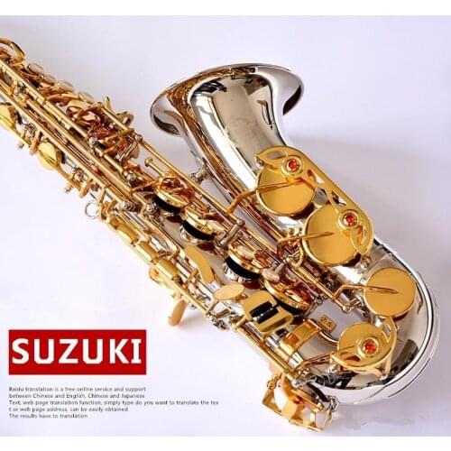 Eb Saxophone Alto E-flat Nickel Plated Saxophone Professional Instruments With Case Gloves Reeds Mouthpiece