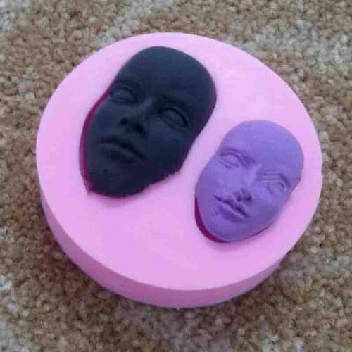 1 Pcs 3D Baby Face Cooking Tools Silicone Mold Cake Chocolate Candy Jelly Baking Mold Universal Handmade Diy Tools