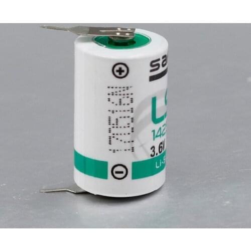 100pcs/lot New Original LS 14250 LS14250 1/2 AA 1/2AA 3.6V 1250mAh PLC Lithium Battery With Pins