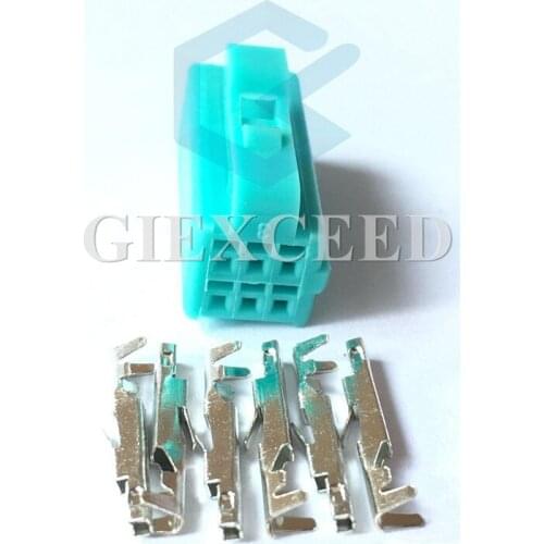 2 Sets 6 Pin Wire Connector With Terminals Pins Electronic Socket Plug Female