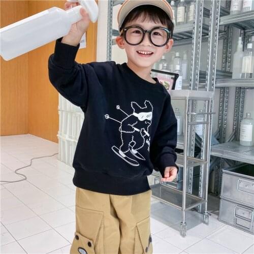 2020 Boy Clothes Kids boy kids Children Graphic Printing Hoodies Sweater for Autumn Cartoon Pullover Jackets