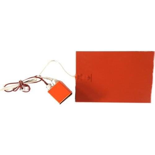 250*350*1.5mm Silicone heater for Tablet Screen 240v 300w digital thermostat on wire 2000mm lead out from middle of 250mm side