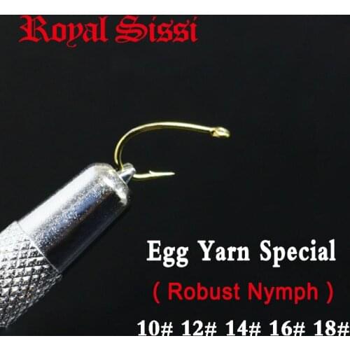 5sizes 60pcs/pack tube fly hook &Egg yarn hook No. 10#12#14#16#18# fly tying hooks for Dry/nymph flies robust shank high carbon