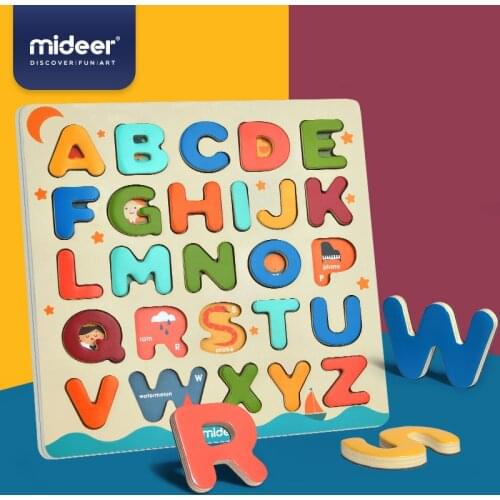 Baby Wooden Magnetic Alphabet Puzzle Board Game Learning Educational Toys For Kids