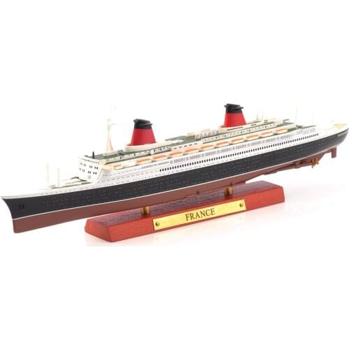 Kid Toys 1/1250 Scale Diecast SS France Hospital Ship Ocean liner Steamship Display Cruise Ship Vehicle Model Collection Gift