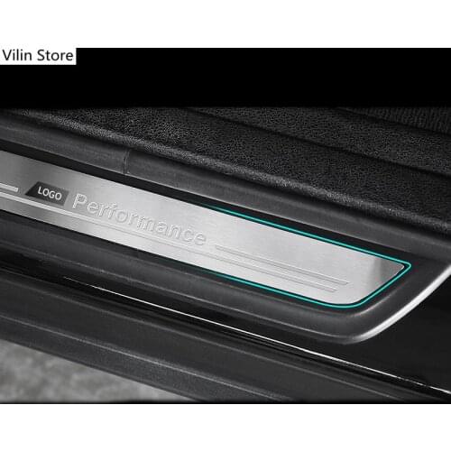For BMW 1 3 4 5 Series 3GT X1 X3 X4 X5 X6 F20 F30 F10 F25 F15 F16 Car Styling Door Welcome pedal Threshold Bar Cover trim strip