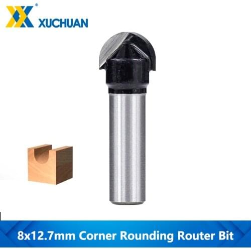 Wood Router Bit Corner Rounding Router Bit Radius 8mmShank Trimming Router Bit Woodworking Engraving Tool Carbide Milling Cutter