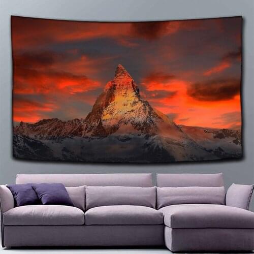 Mountain Tapestry Wall Hanging Tapestries Wall Art For Home Deco Living Room Bedroom Wall Art Large size