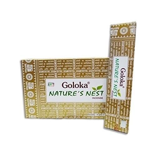 Goloka Natures Nest Natural Masala Incense Box of 12 Packs