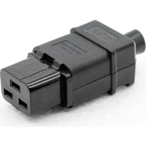 IEC 320 C19 C20 Male Female Plug Power Cable Extension Panel Power Inlet Sockets Connectors AC 250V 16A