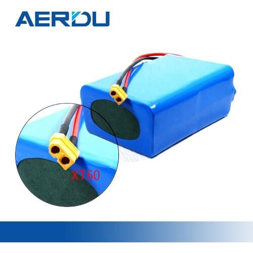 AERDU 14.8V 17.5Ah 4S5P 18650 Li-ion Battery Pack Built-in 30A Common Port with Balance BMS for Electric Bicycle Scooter+XT60