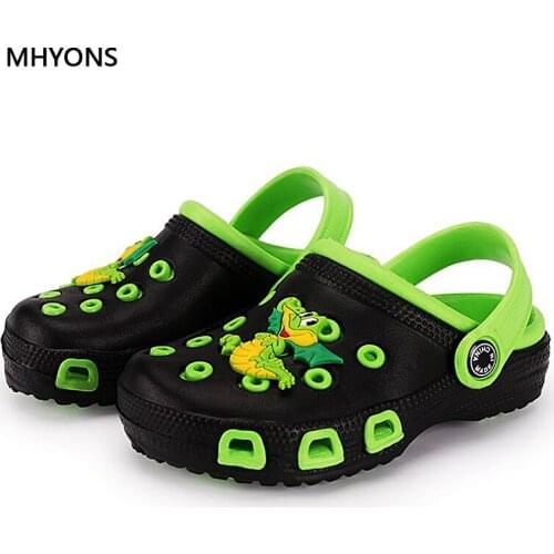 Summer Fashion New Childrens Cartoon Characters Cave Shoes Boys And Girls Antiskid Baby Kids Slippers Beach