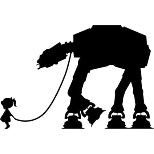 A Little Girl Pulls The Machine Animal In The Belt Car Fun Sticker Decal Accessories To Decorate The Personality