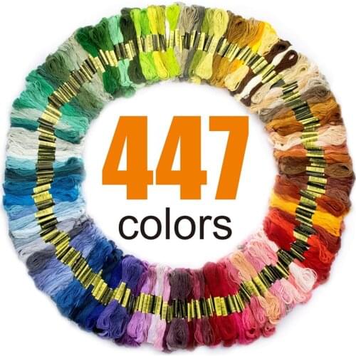 Sewing Threads Cross Stitch Accessories Hand Knitting Floss Threads Embroidery Thread Hand Cross Stitch Floss Polyester Cotton