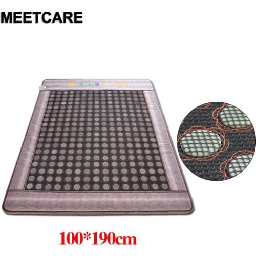 New Heating Jade Electric Infrared Mattress with Smart Controller Adjustable Temperature Relaxation Pain Relief Treatment