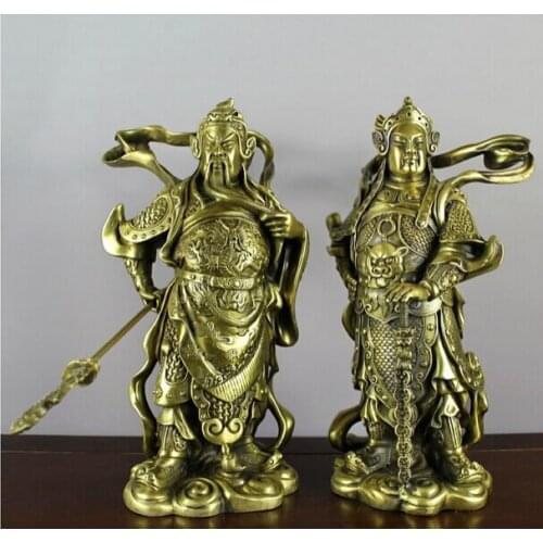 Song voge gem S0903 Folk Brass Copper Famous Guan Gong WeiTuo Warrior Door God Wei tuo Knight Buddha