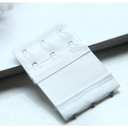 Adjustable Women Bra Elastic Strap Extender 2 Rows 3 Hooks Bra Extenders Nylon Clasp Bra Accessories Bar Strap Connector