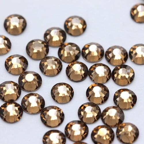 SS3-SS34 smoked topaz clothing shoes bag handmade DIY wedding card embedded mobile stick drill boutique rhinestone patches beads