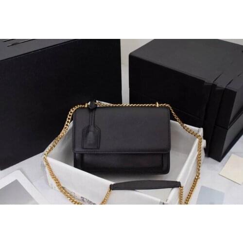 Newest Brand Luxury Real Leather Chain design Female Bag Retro Messenger Bag Handbags Shoulder Bag For Women without box