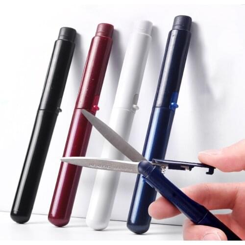1Pc KOKUYO Pen Shaped Scissors Student Office Hand Craft Scissors School Creative Stationery Portable Knife DIY Tools WSG-HS321