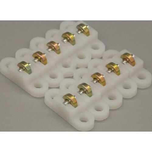 10pcs/set sliding door wheels rollers Heavy Mute window Sliding Door Bearing Rollers Furniture Window Rollers Pulley Hardware