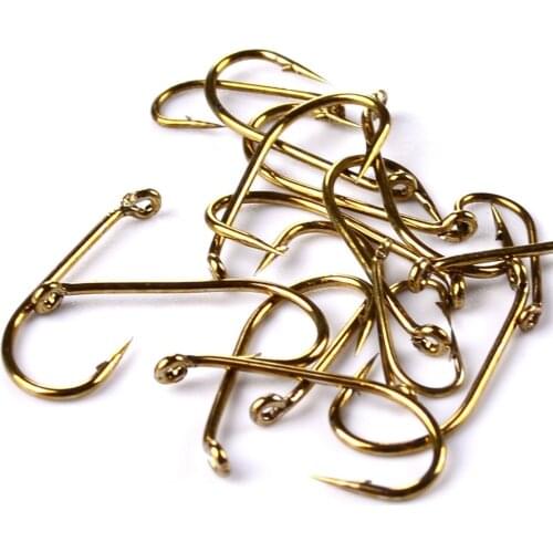 10pcs Fishing Hooks in Fly Fishhooks Barbed Hook 8#12#14#16# single hook High Carbon Steel Fishing Accessories with soft worm