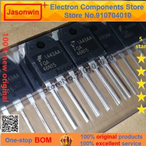 100% nuevo 50 unids/lote original MOSFET FQA46N15 TO-3P 150V 50A 46N15 Transistor