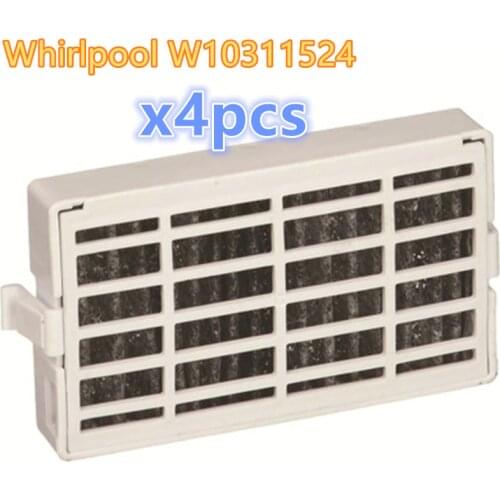 4Pcs Refrigerator accessories Parts air hepa filter for Whirlpool W10311524 AIR1 Refrigerator Air Filter
