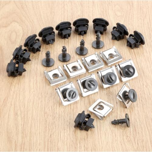 40Pcs/set Car Engine Cover Undertray Clip Screws For Audi A4 A6 A8 V W Passat B5 8D0805121 8D0805960 4A0805121A 4A0805163