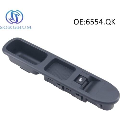 6554.QK New Power Window Regulator Switch button Fit For Peugeot Partner Tepee 207 207 CC Fit for Citroen Berlingo C3 Picasso