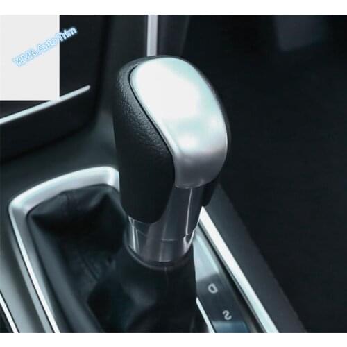 Lapetus Auto Styling Gear Shift Knob Stickers Cover Trim Matte / Carbon Fiber Look Fit For Honda Accord 10th 2018 - 2021 ABS
