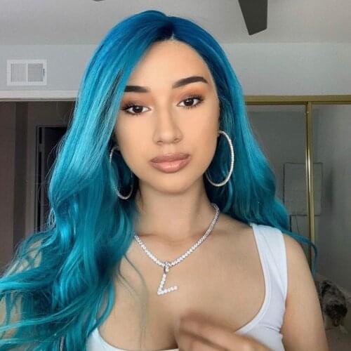 Single Tennis Letters With 9 MM Cuban Chain Letter Pendant Jewelry Charm Cubic Zirconia Hip Hop Necklaces Drop Shipping