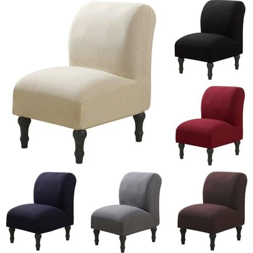 Mid-Century Accent Chair Cover Modern Chair Cover Washable Armless Office Dining Chairs Slipcover Elastic Seat Protectors
