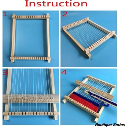 Wooden Delicate Loom Craft Yarn DIY Handmade Knitting Machine Childrens Early Education Toys