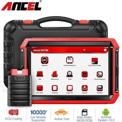 ANCEL DS700 OBD2 Scanner Full System Car Diagnostic Scan Tools ECU Coding Active Test EPB DPF TPMS IMMO Reset Automotive Scanner