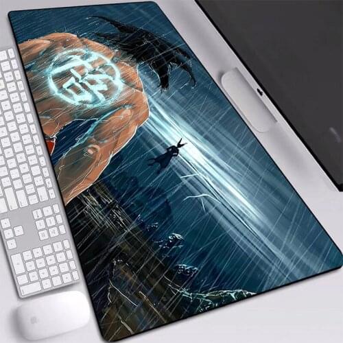 Goku Anime Mouse Pads Gaming Mouse Pads Large Locked Edge Mat Keyboard XL Game Accessories 900x400mm For Table Mats