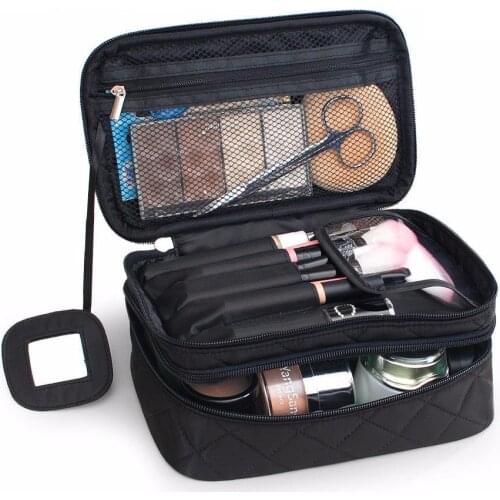 Korean Style Big Size Cosmetic Bag Women Waterproof Nylon Tote Bag Large-capacity Makeup Bag Necessarie Feminina Toiletry Bag